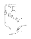 Upper wash and rinse parts