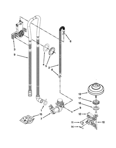 Fill, drain and overfill parts
