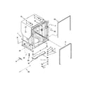 Kenmore 66515693K212 tub and frame parts diagram