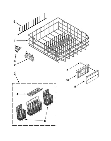 Lower rack parts