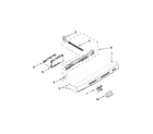 Kenmore 66513262K114 control panel and latch parts diagram