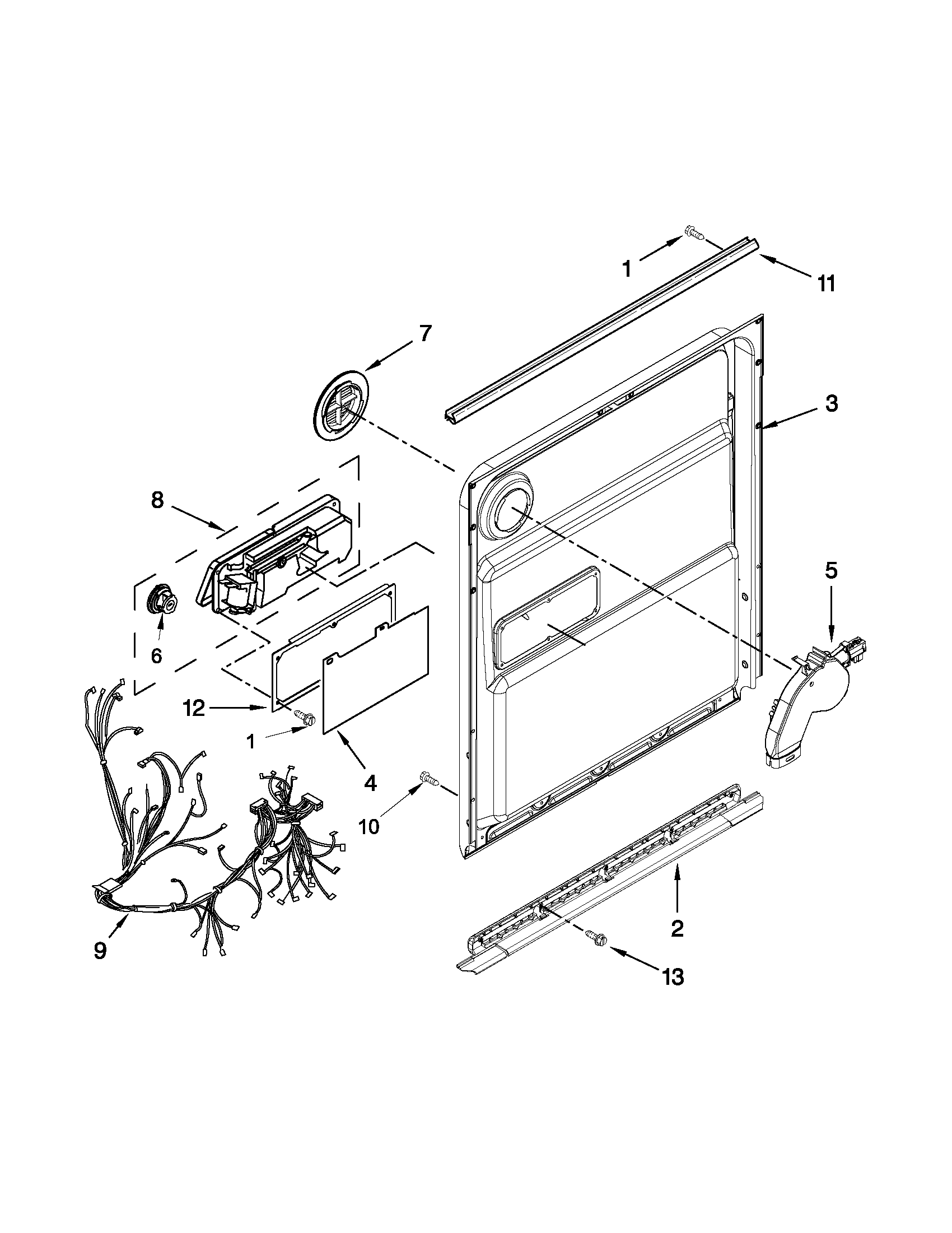 Inner door parts