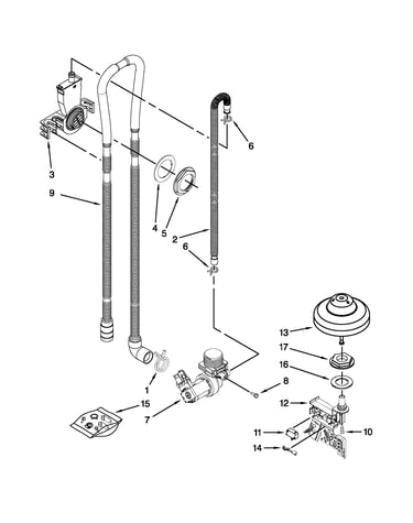 Fill, drain and overfill parts