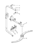 Upper wash and rinse parts