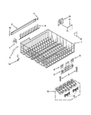 Upper rack and track parts