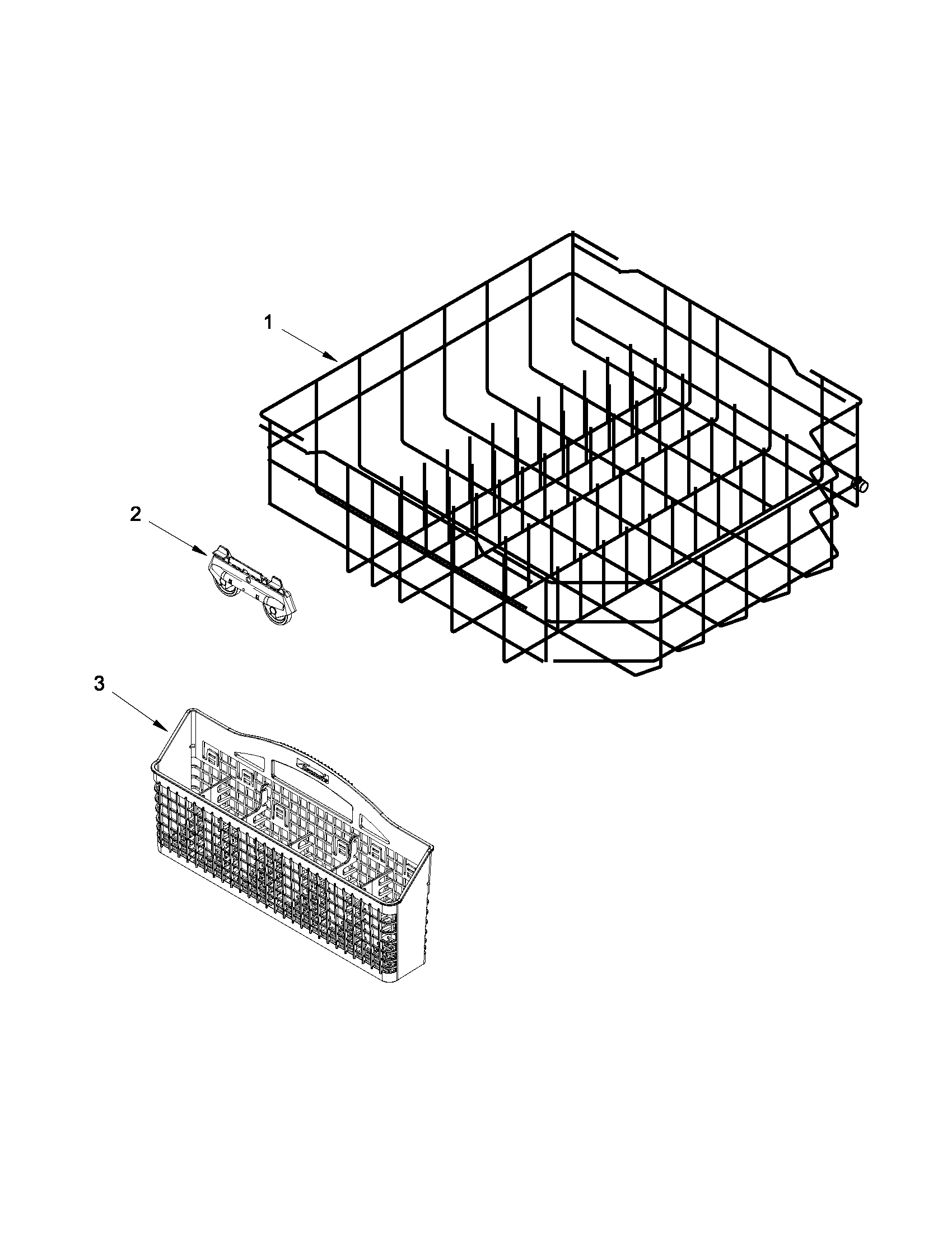 Lower rack parts