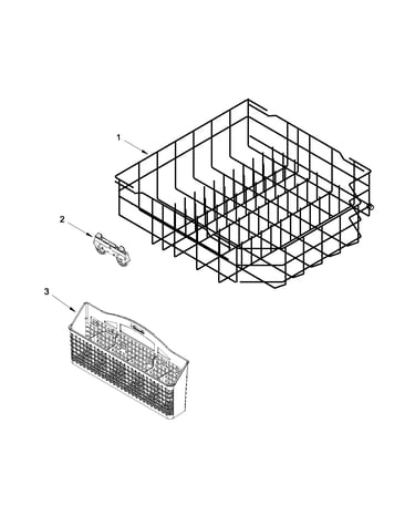 Lower rack parts