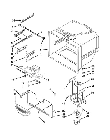 Freezer liner parts