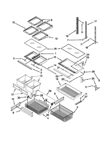 Shelf parts