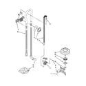 Kenmore Elite 66512773K311 fill, drain and overfill parts diagram