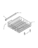 Upper rack and track parts