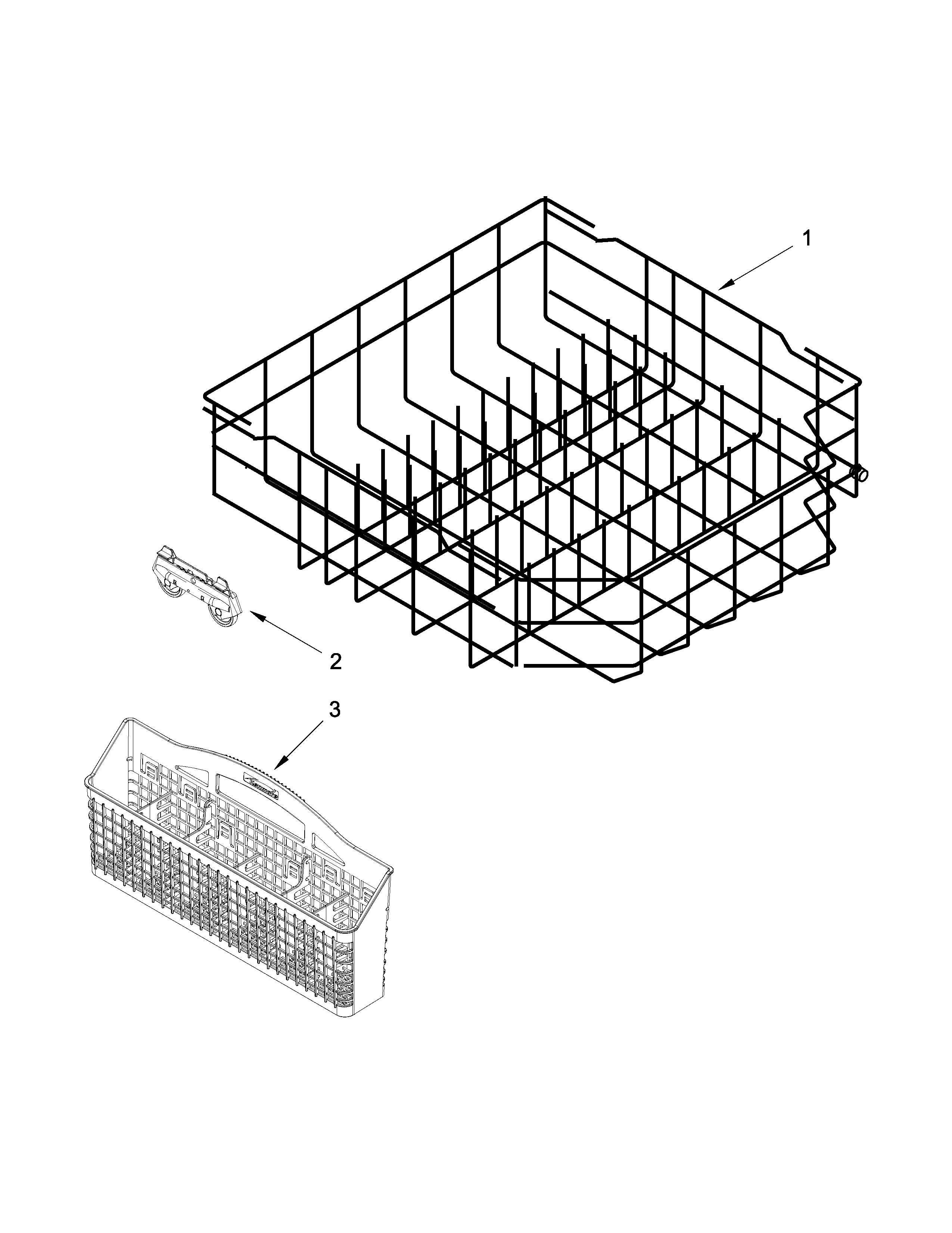 Lower rack parts