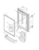 Refrigerator door parts