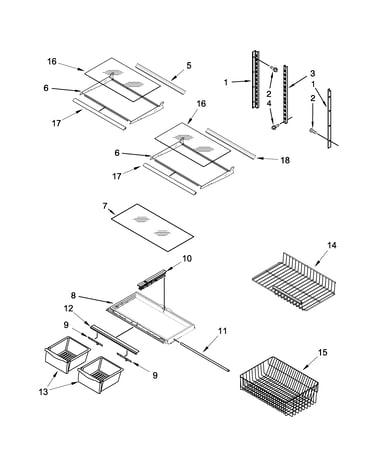 Shelf parts