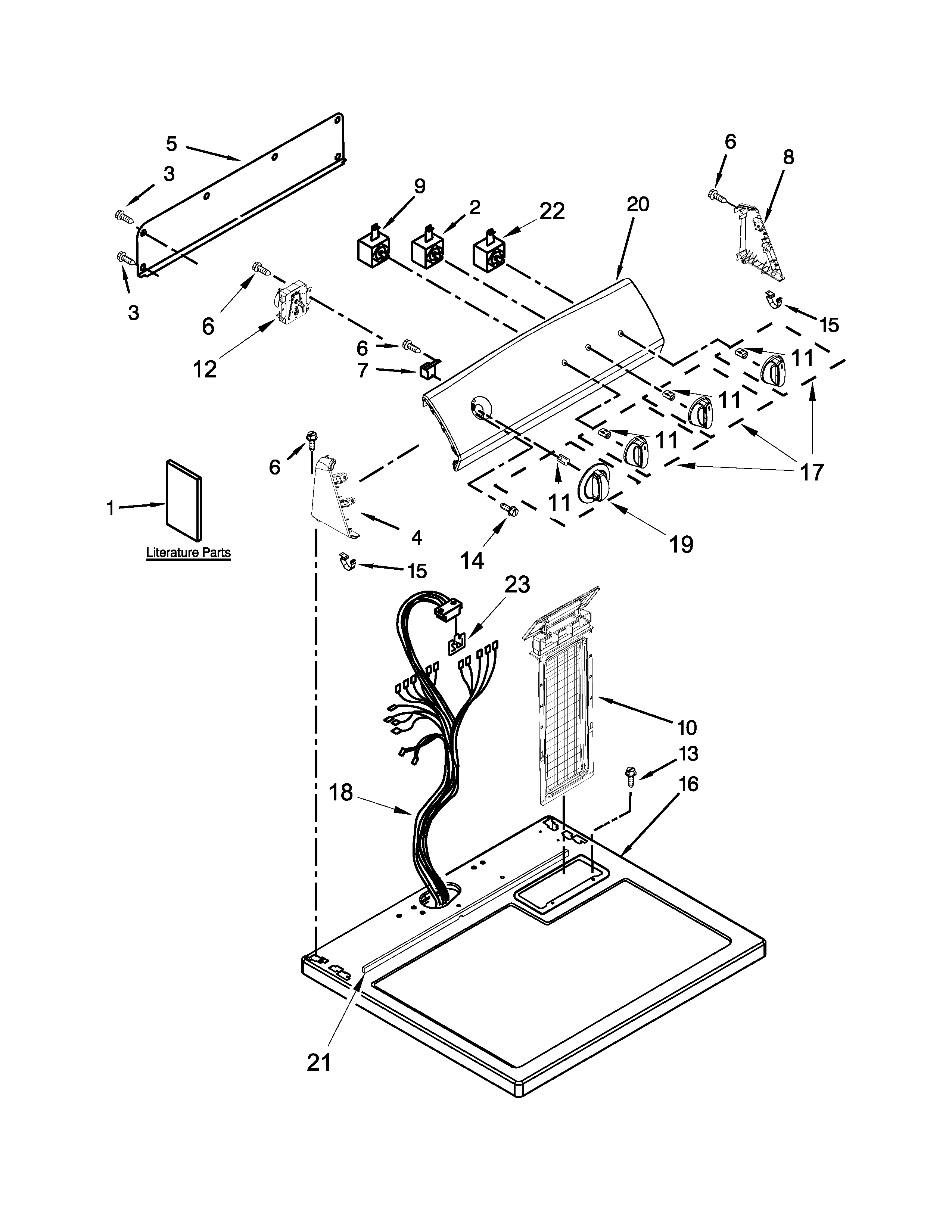 TOP AND CONSOLE PARTS