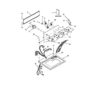 Kenmore 110C71492310 top and console parts diagram