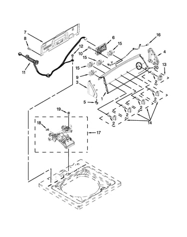 Console and water inlet parts