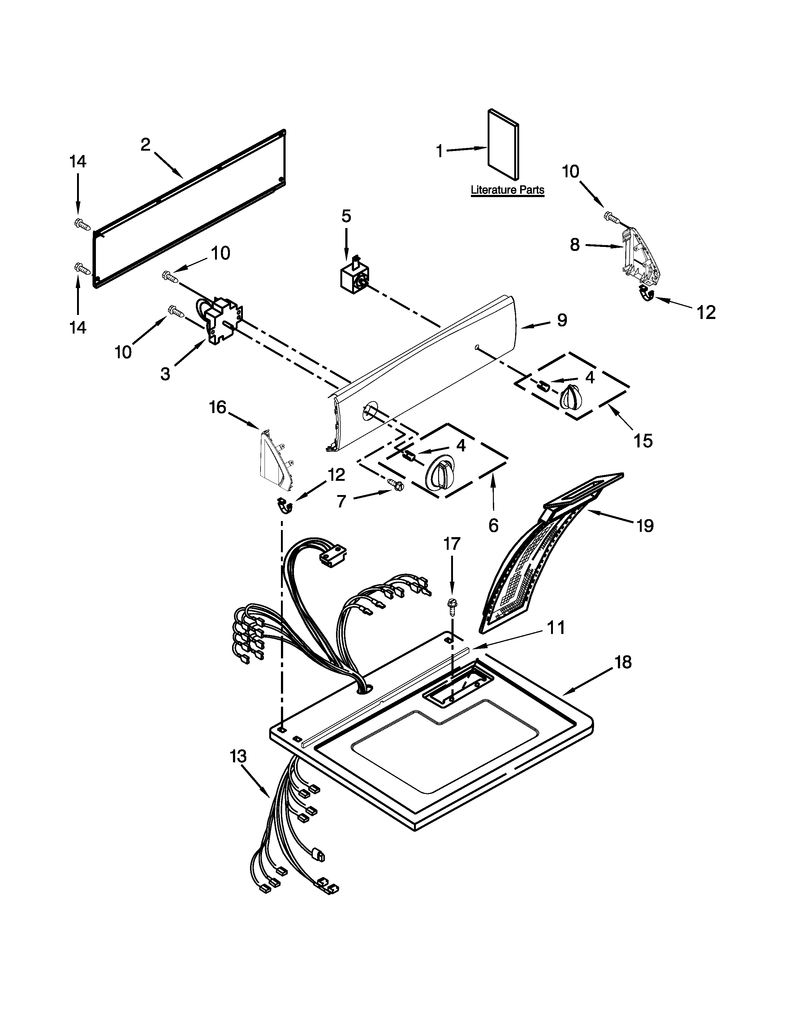 Top and console parts