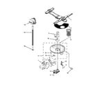 Kenmore Elite 66512833K311 pump, washarm and motor parts diagram