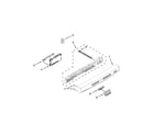 Kenmore 66513032K115 control panel and latch parts diagram