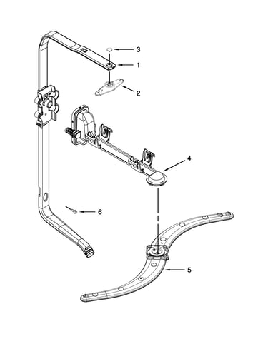 Upper wash and rinse parts