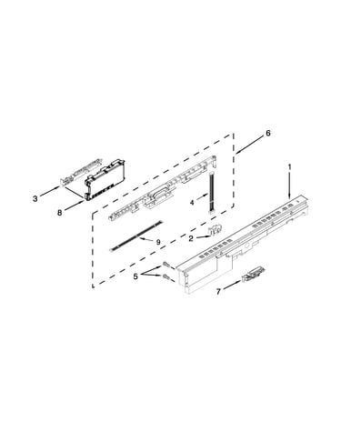 Control panel and latch parts