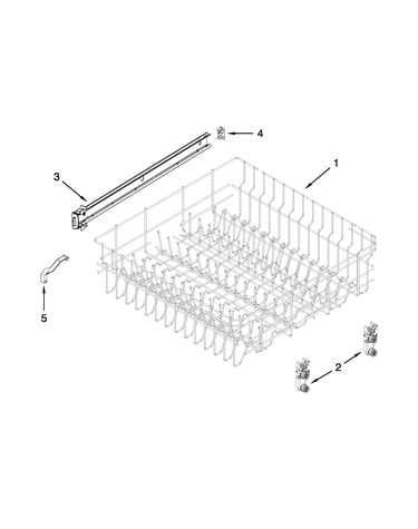 Upper rack and track parts