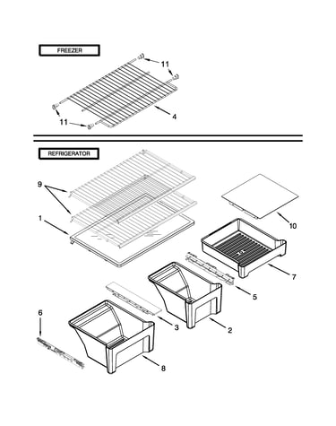 Shelf parts