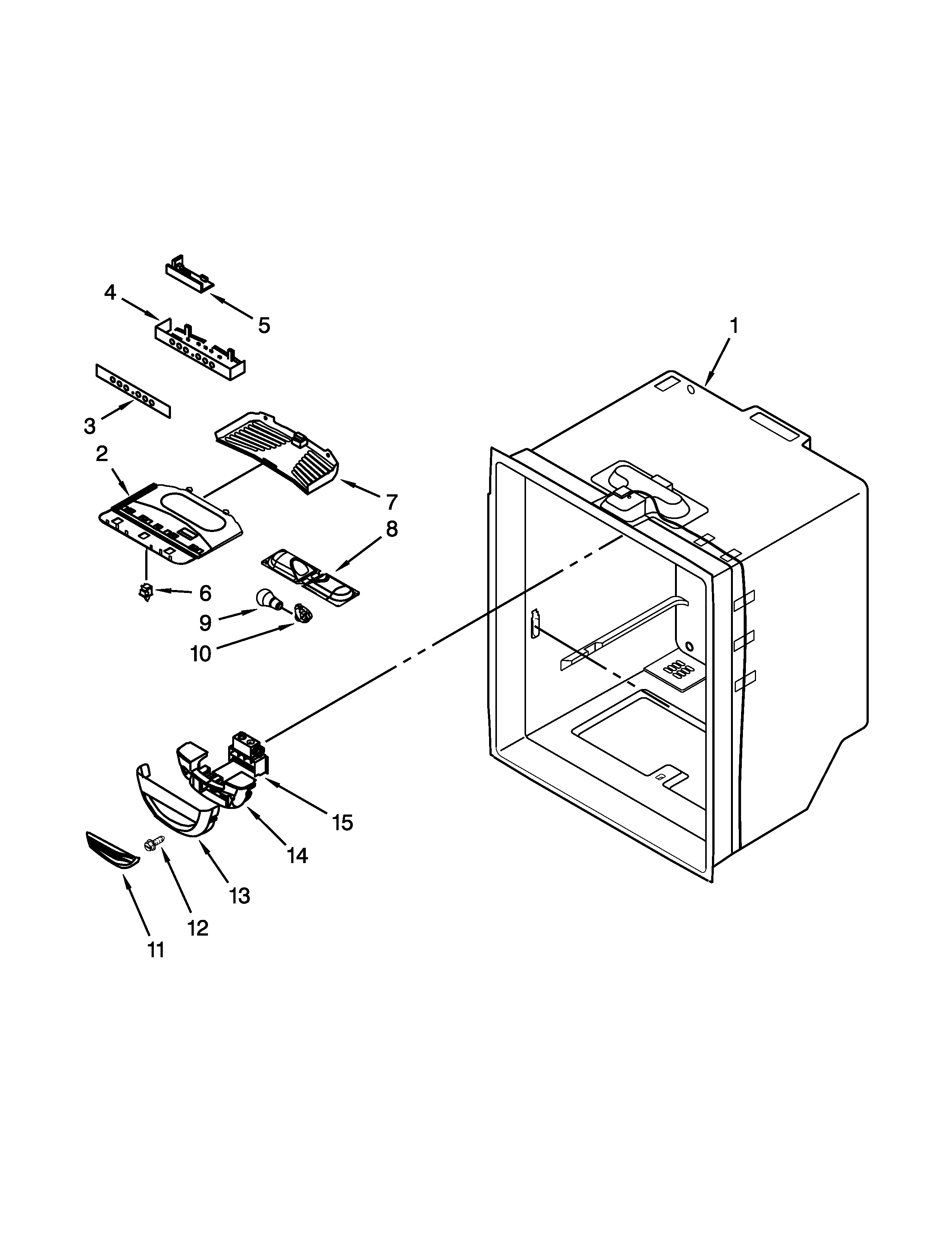 REFRIGERATOR LINER PARTS