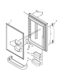 Refrigerator door parts