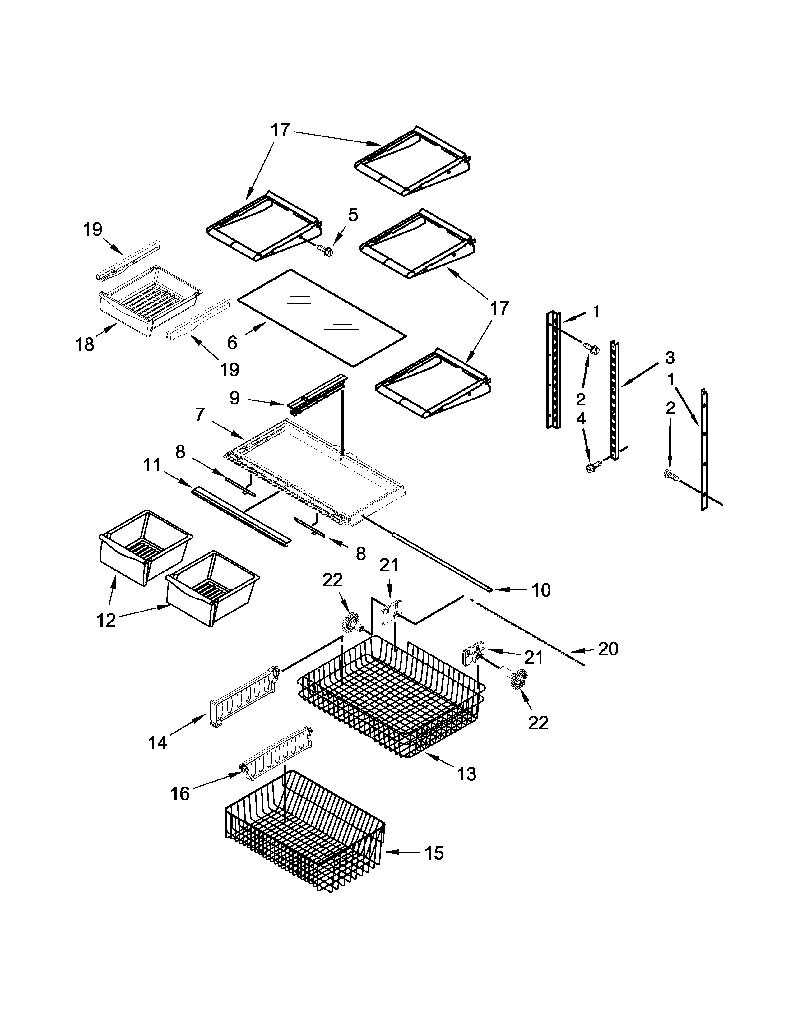 Shelf parts