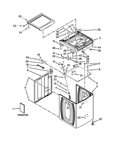 Top and cabinet parts