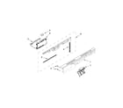 Kenmore 66512723K311 control panel and latch parts diagram