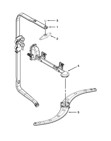 Upper wash and rinse parts