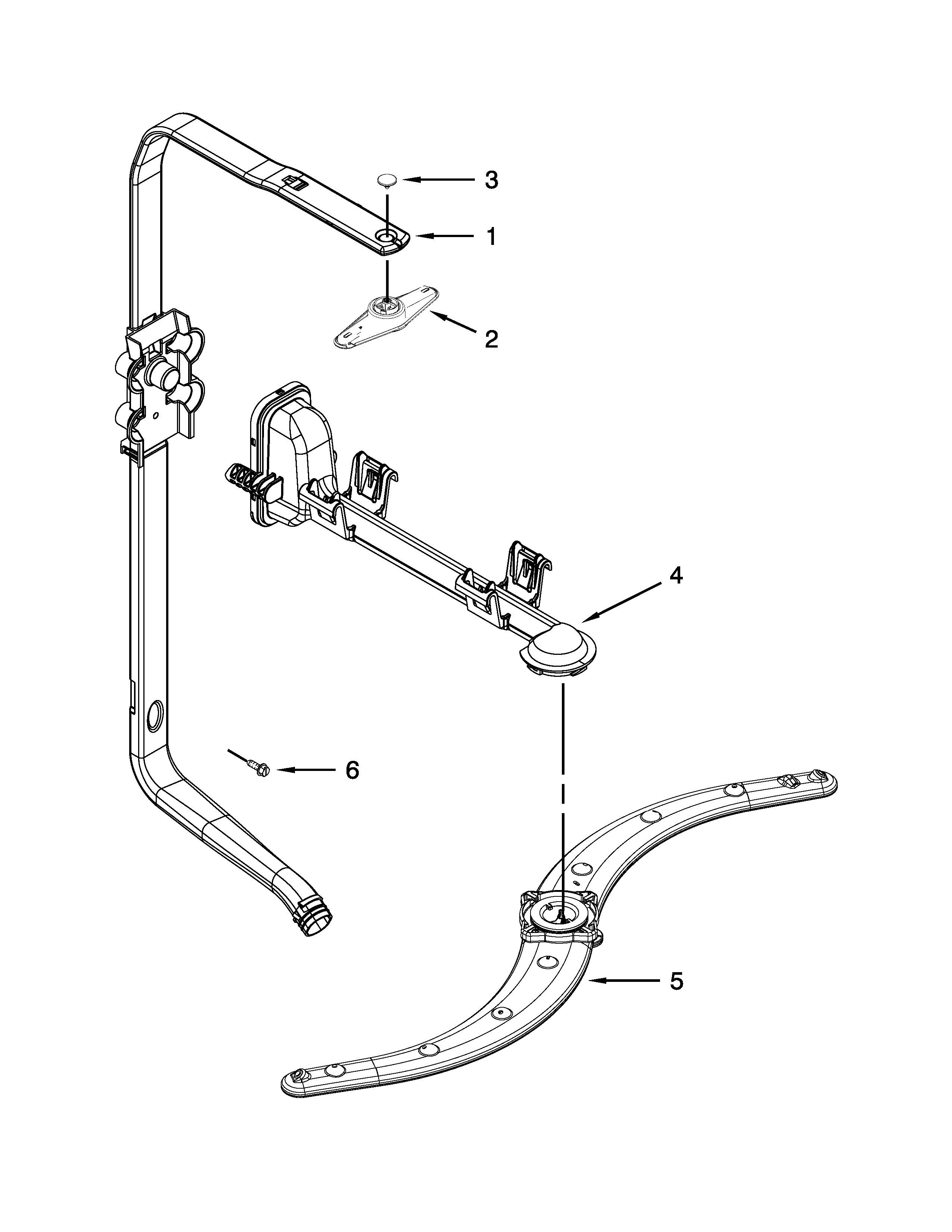 UPPER WASH AND RINSE PARTS