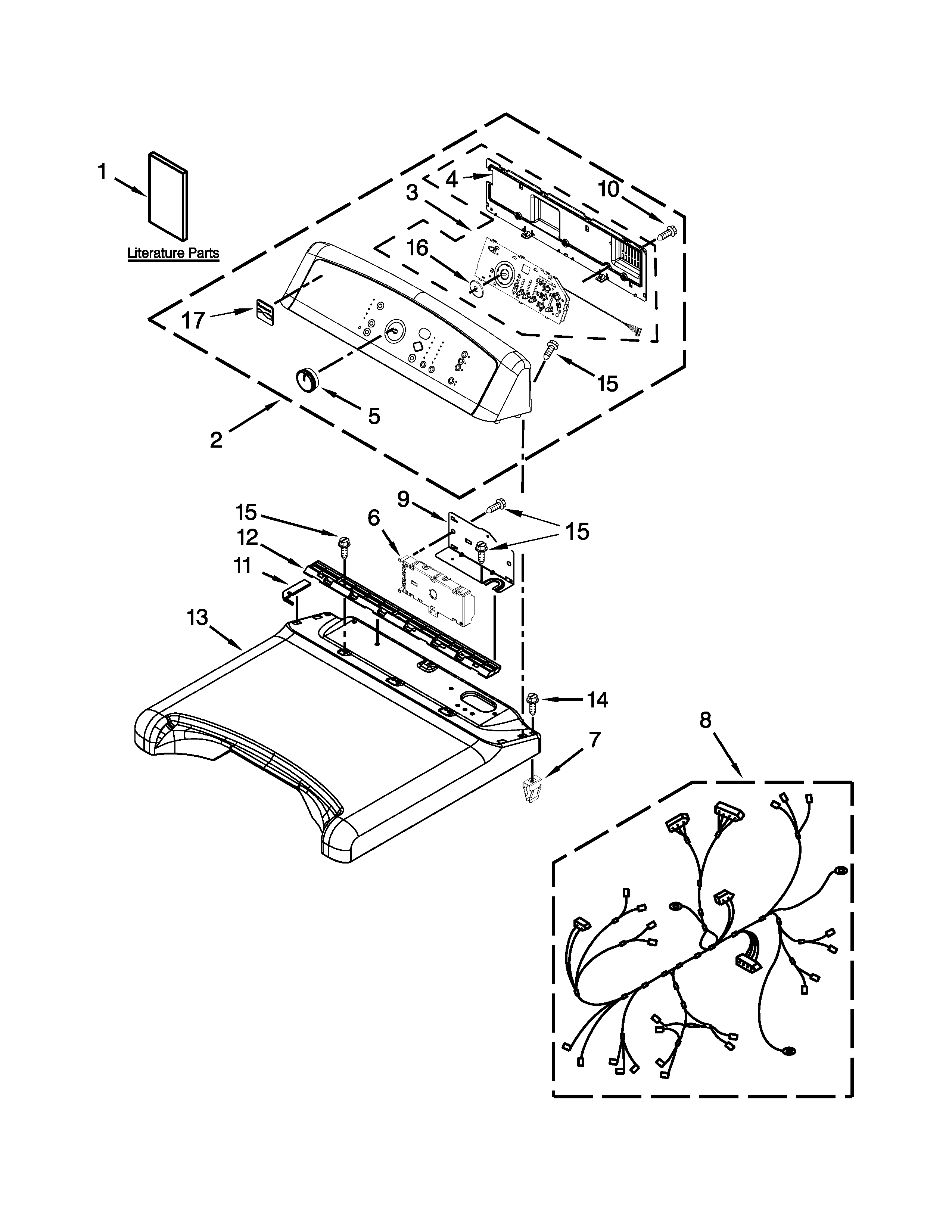 Top and console parts