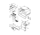 Kenmore Elite 59676263701 freezer liner parts diagram