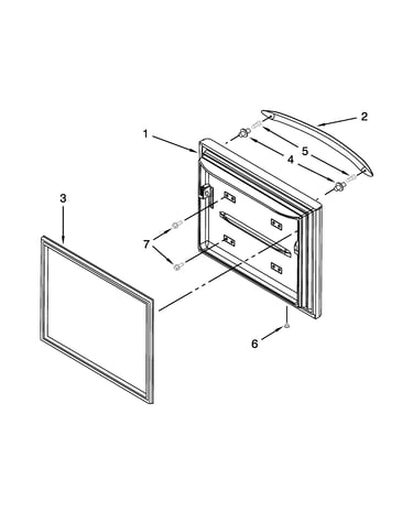 Freezer door parts