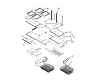 Kenmore Elite 59676263701 shelf parts diagram