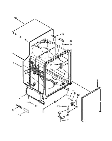 Tub and frame parts