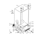 Kenmore Elite 10654793801 cabinet parts diagram