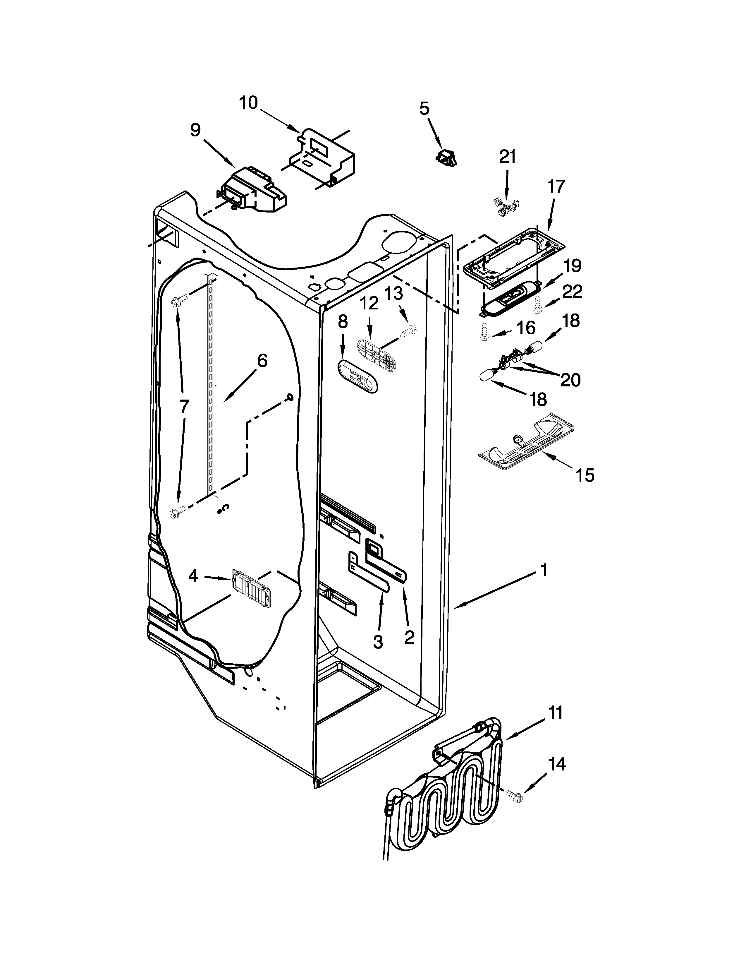 REFRIGERATOR LINER PARTS