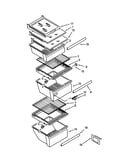 Refrigerator shelf parts