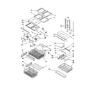 Kenmore 59679523012 shelf parts diagram