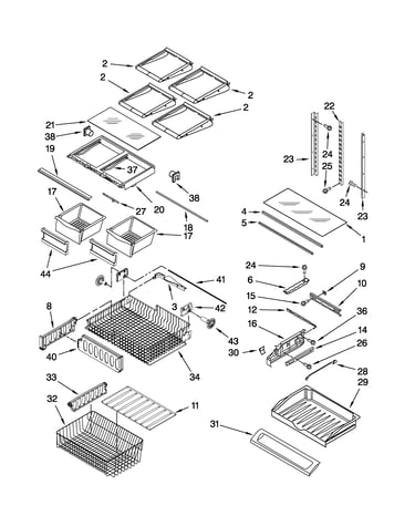 Shelf parts