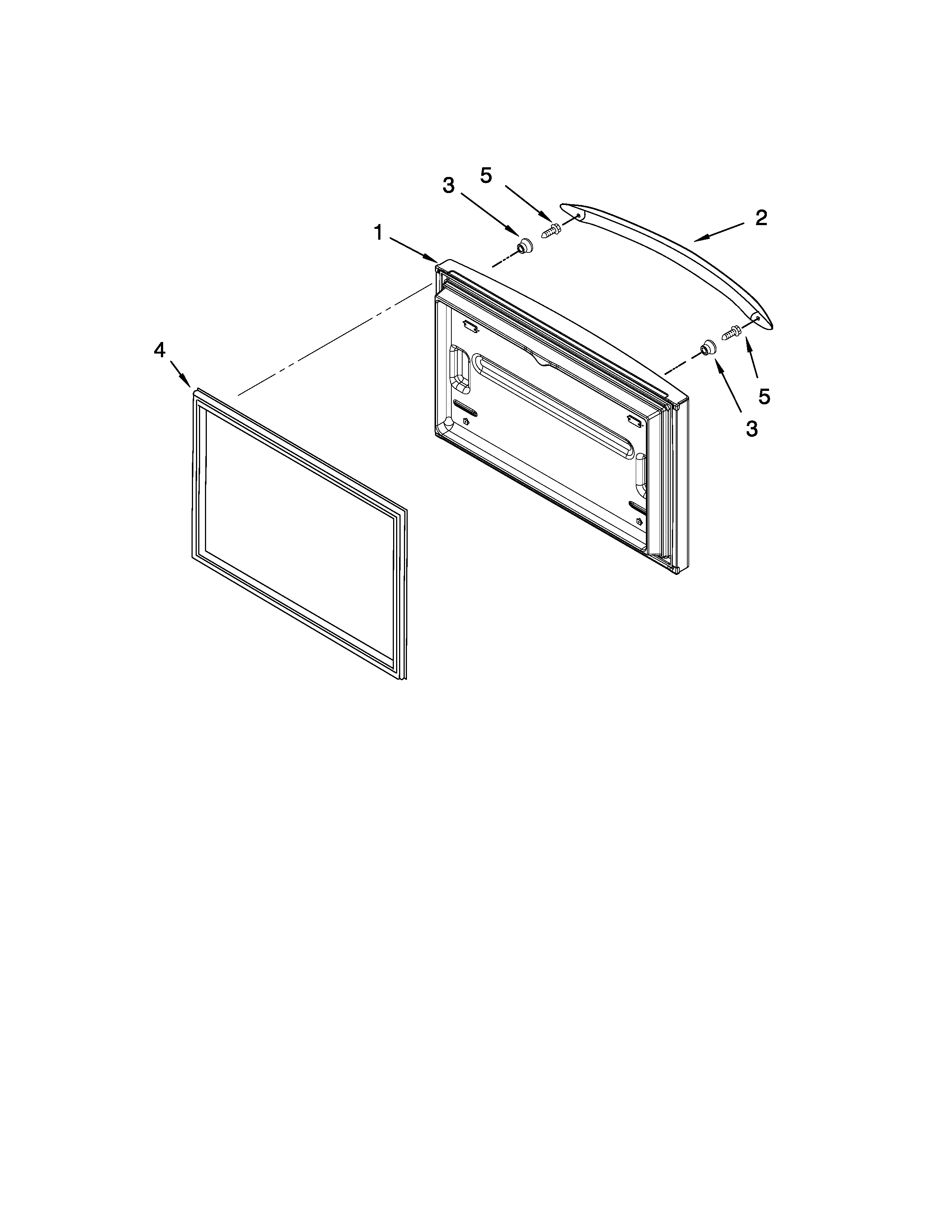 Freezer door parts