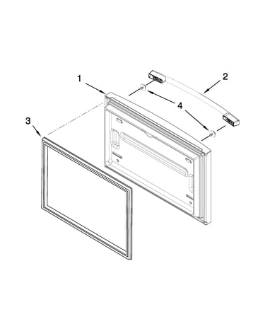Freezer door parts
