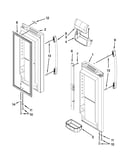 Refrigerator door parts
