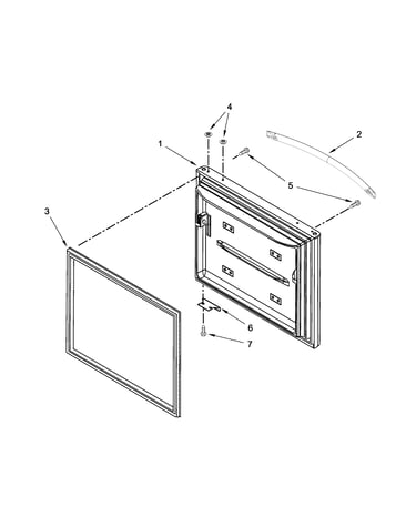 Freezer door parts