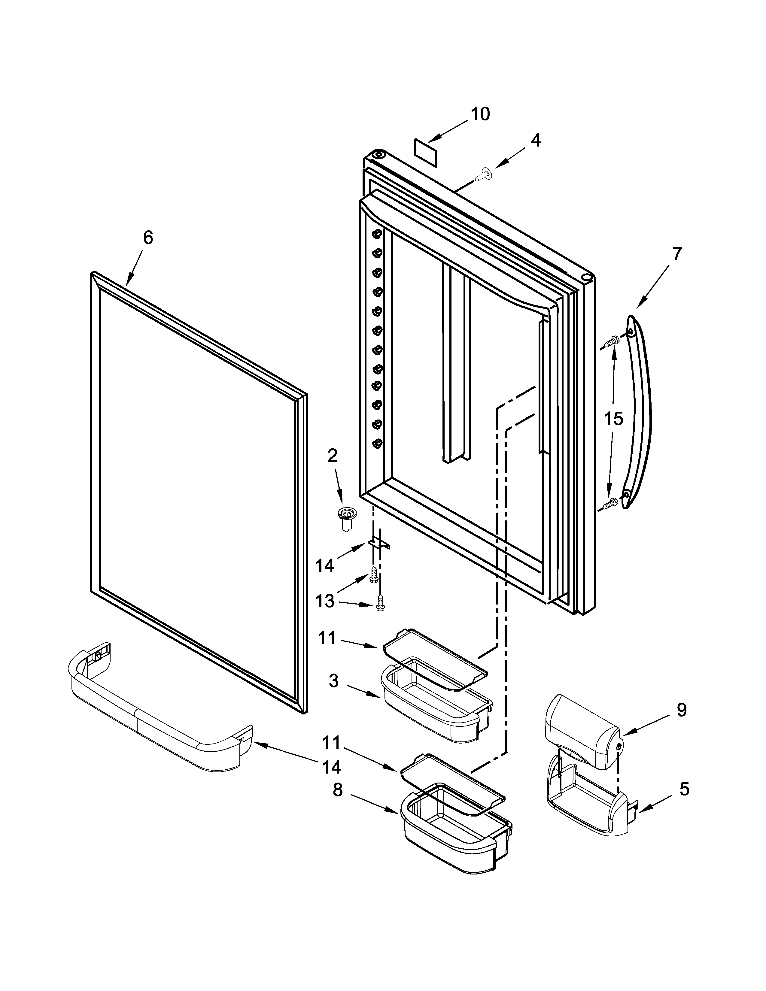 REFRIGERATOR DOOR PARTS